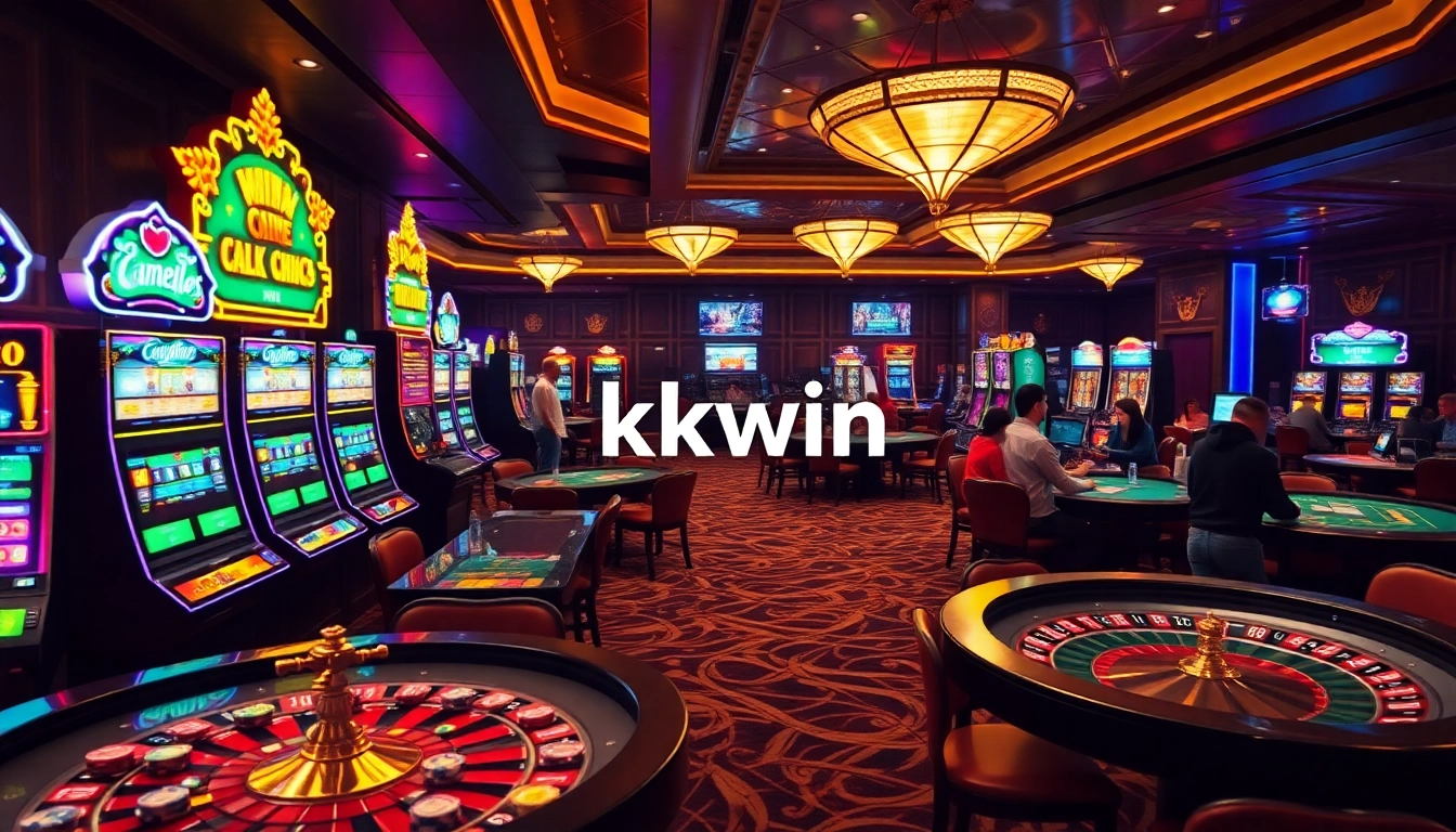 Experience the thrill of gambling at kkwin, featuring luxurious tables and vibrant slot machines.