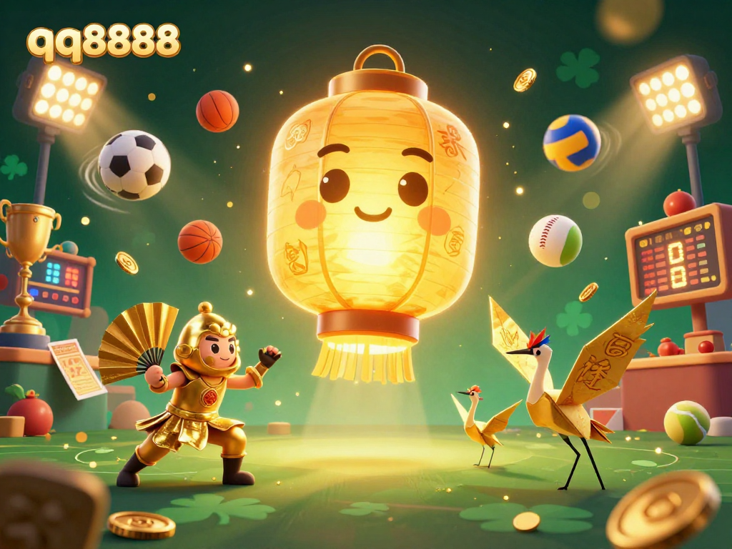 Engage in qq8888's exciting games with VIP advantages amidst golden spirits and dynamic sports elements.