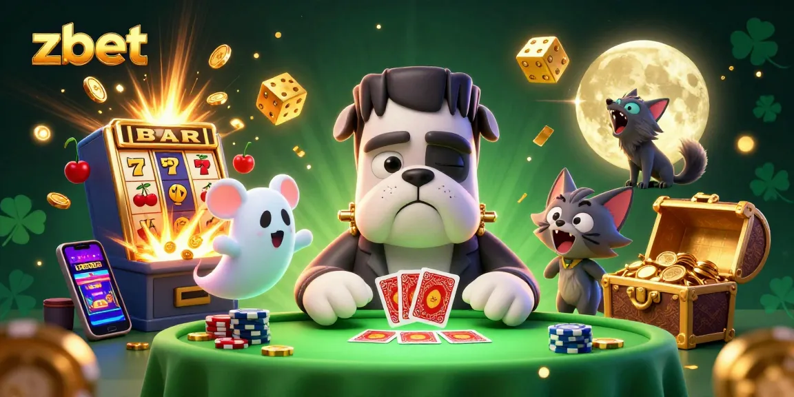 Zbet brings excitement as the 3D Frankenstein bulldog dealer captivates with a jackpot burst and casino magic.