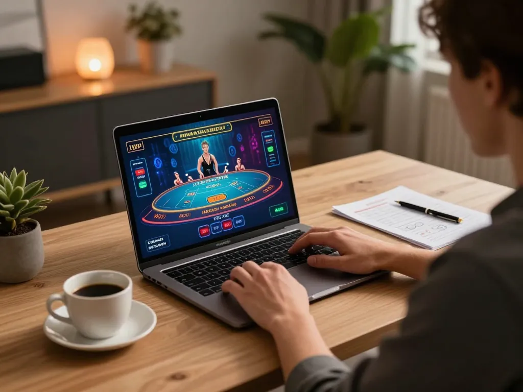 Engaging in online gambling with kkwin at a cozy home setup while managing bankroll
