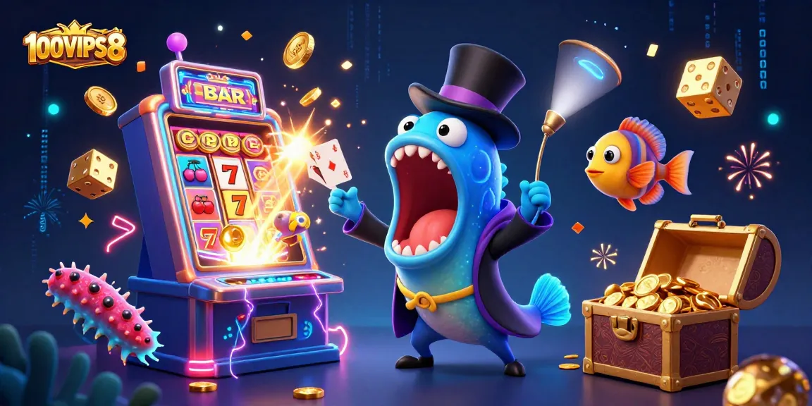 Engage with thrilling games at 100VIPS8 featuring charismatic sea creatures performing magical acts.