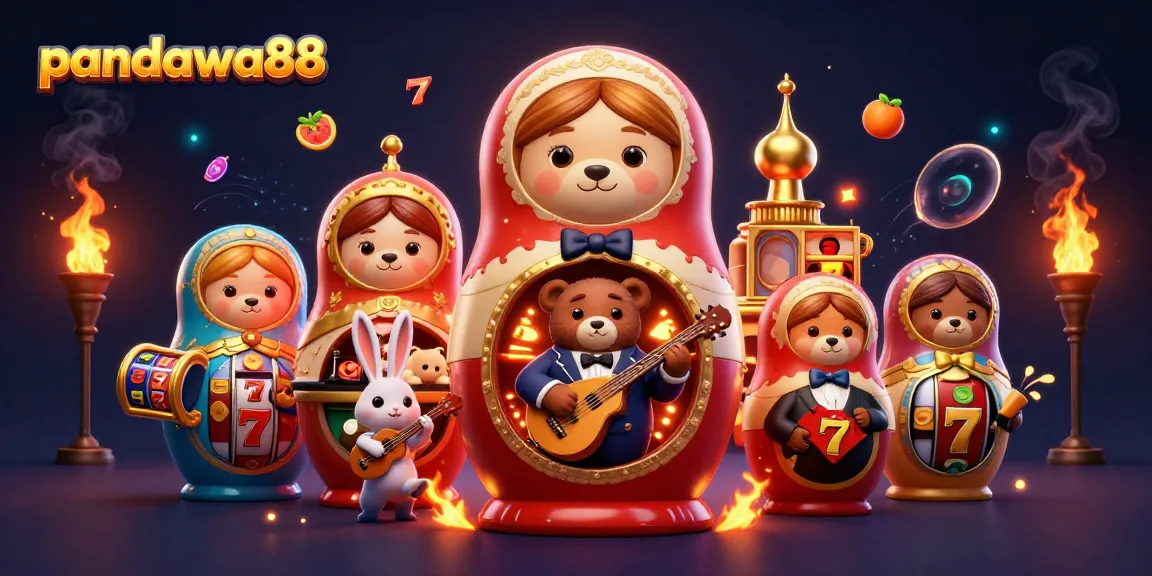 Pandawa88 invites players into a mesmerizing casino world featuring playful bears, vibrant slot reels, and lavish rewards.