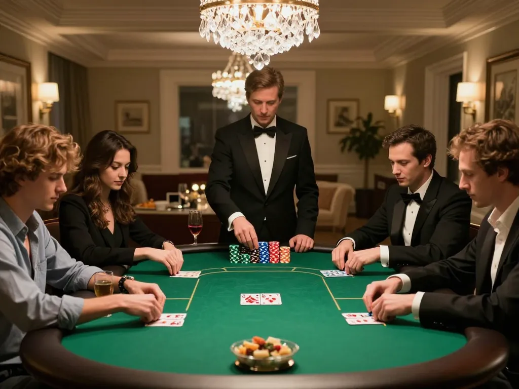 Experience high-stakes gameplay at the 88 club poker table with elite players and vibrant chips