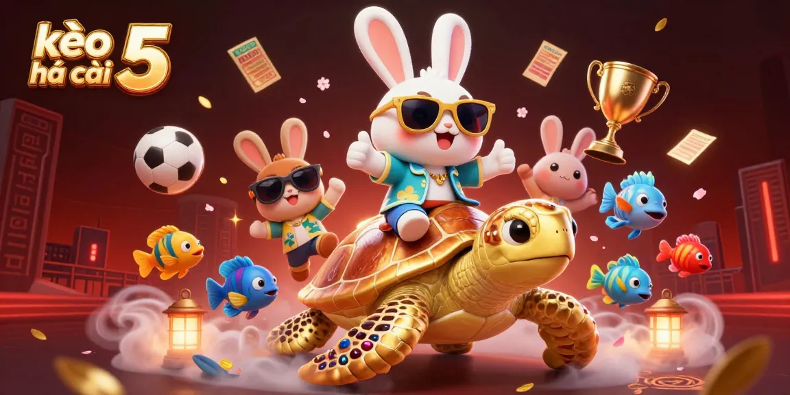 Experience thrilling sports betting with kèo nhà cái 5 in this vibrant, dynamic 3D scene.