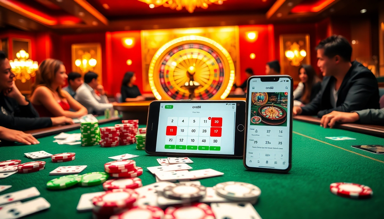 The one88 app enhances your casino experience with vibrant poker tables and spinning roulette.