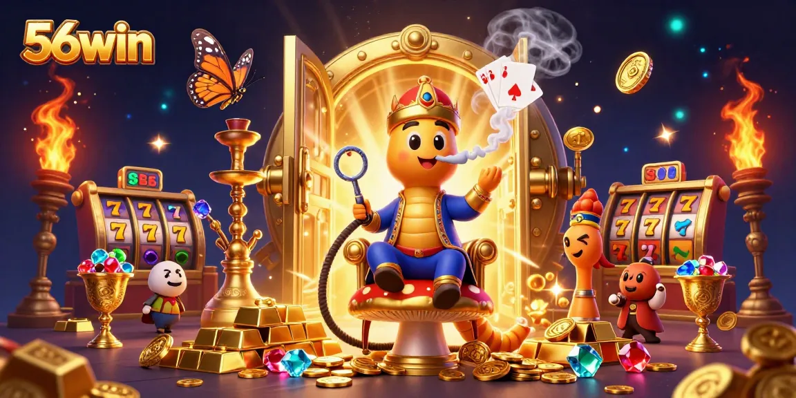 Enjoy thrilling 56win casino adventures with dynamic poker symbols and golden treasures.