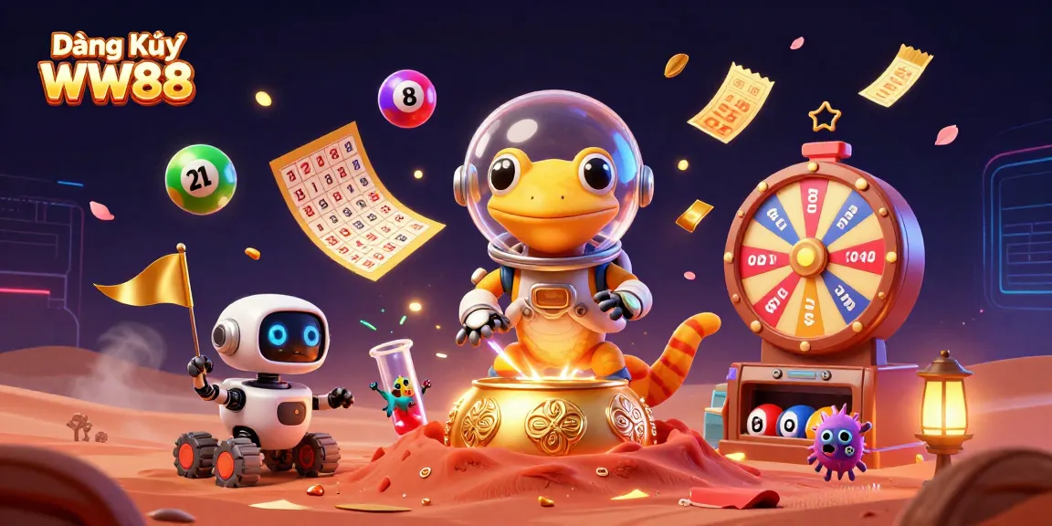 Experience excitement at Đăng Ký WW88 with a Martian gecko discovering a hidden casino.