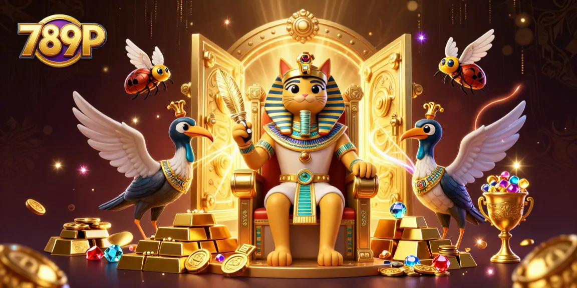 Spin the reels with 789P in a treasure-filled casino world featuring detailed characters and jewels.