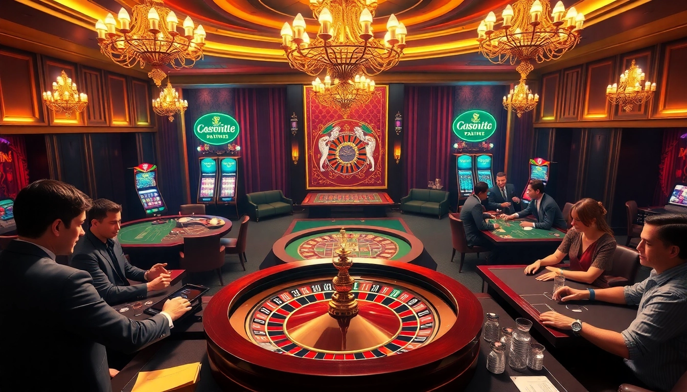 Experience the thrill of high-stakes gaming at https://89bet.sh/, featuring roulette, slots, and excited players.