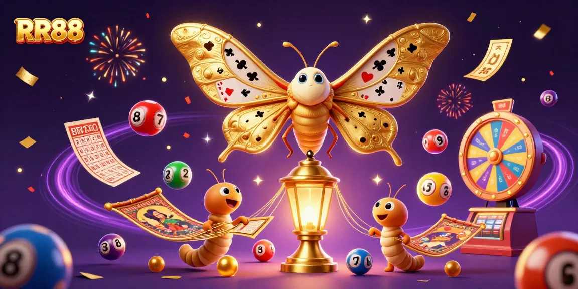 Engage in thrilling entertainment at RR88 with dynamic scenes of casino gaming and vibrant lottery elements.