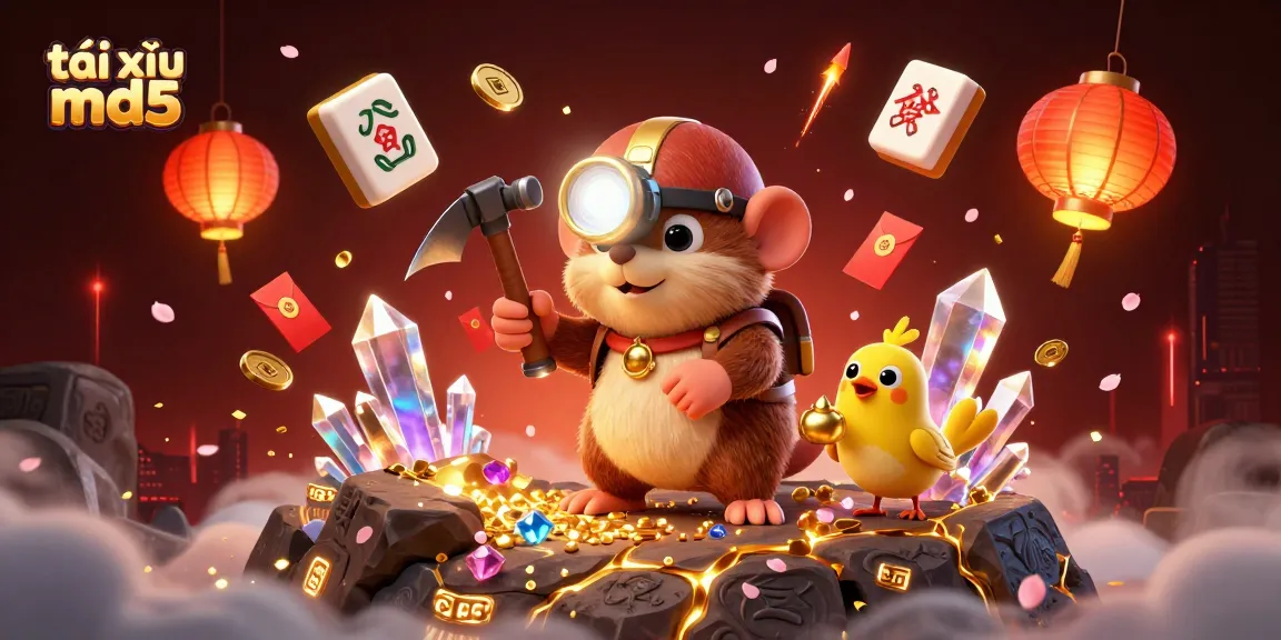 Engage with tài xỉu md5 and explore vibrant gaming elements in an extravagant casino scene.