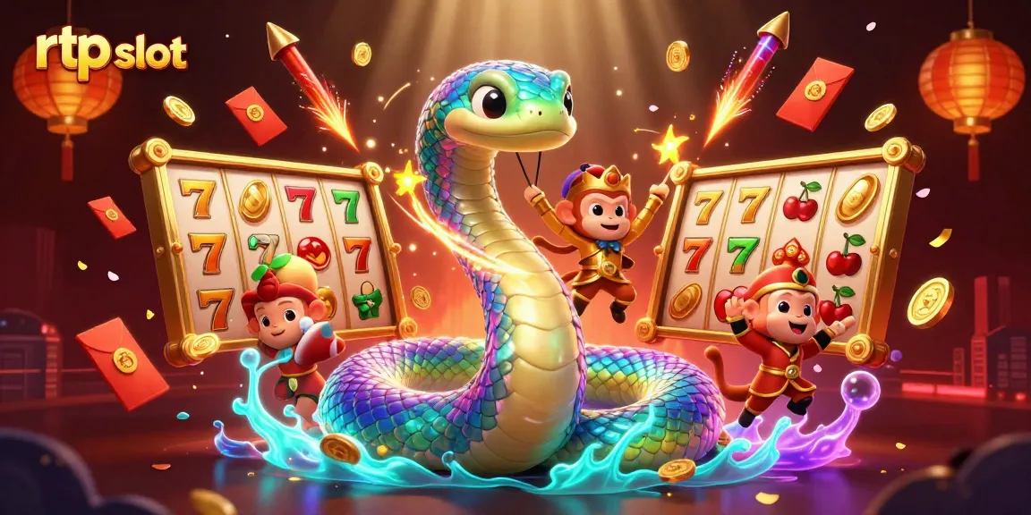 Spin the reels of rtp slot machines with vibrant symbols and golden coins raining down.