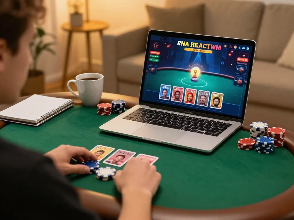 Online poker gameplay featuring Nhà cái TIP88 atmosphere with vibrant graphics and strategic elements.