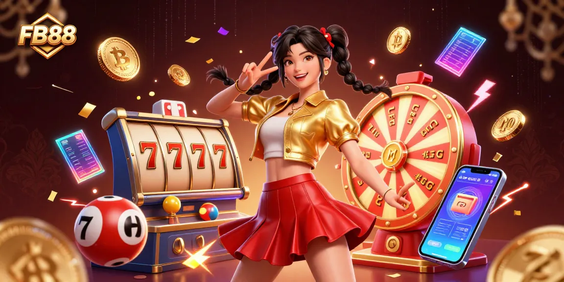 Experience the thrill of FB88 with vibrant slot games and jackpot excitement amidst stunning visuals.