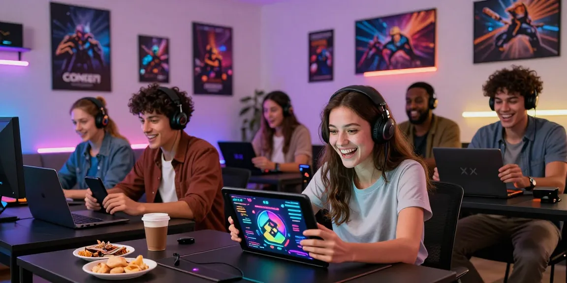 Friends enjoying immersive xxx games in a lively gaming room atmosphere.