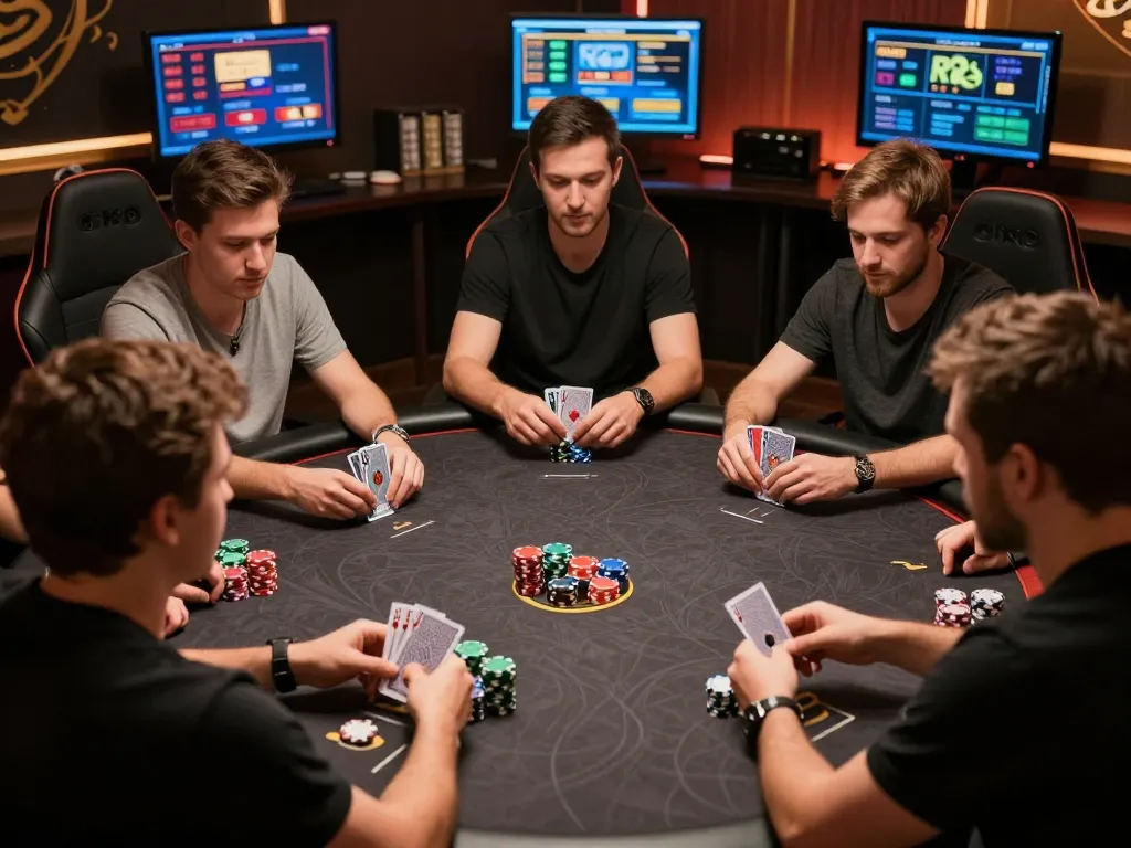 Players engage in competitive poker action at TR88 online gaming platform, showcasing thrilling strategies.
