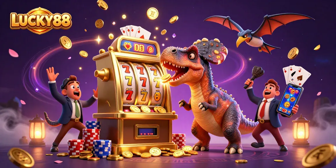 LUCKY88 visually showcases thrilling moments as characters interact with dynamic casino elements, inspiring excitement and exploration.