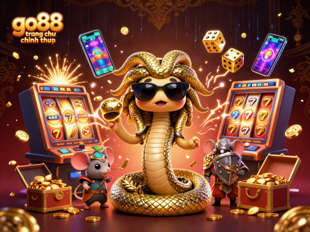 Engage with go88 trang chu chinh thuc gameplay featuring entertaining characters and dynamic casino elements.