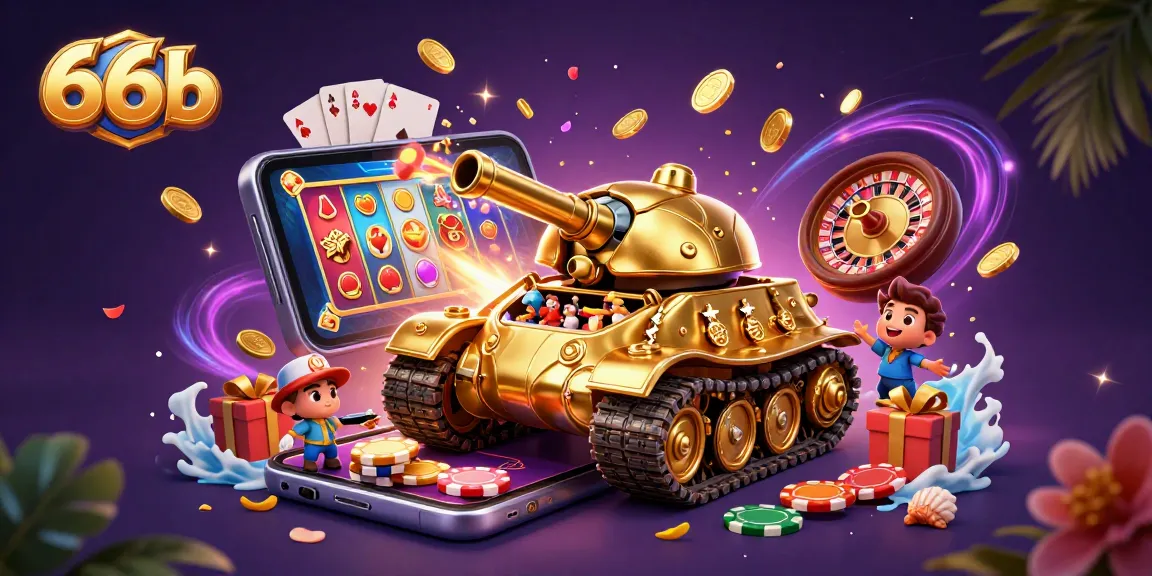 Experience the thrill of winning big with 66b at a miniature casino inside a golden beetle tank.