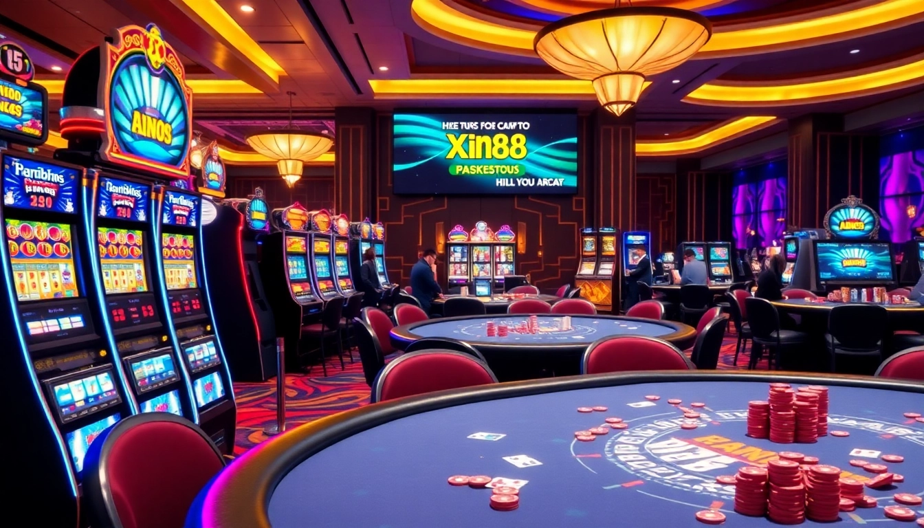 Experience the excitement of gambling at https://xin88ac.it.com/ with vibrant slot machines and poker games.
