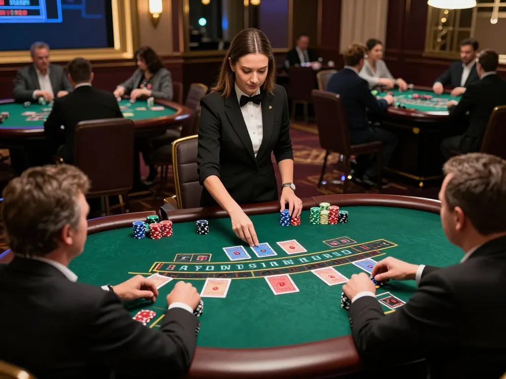Players engage with the live dealer at F8BETZ's blackjack table, immersing in an interactive casino experience.