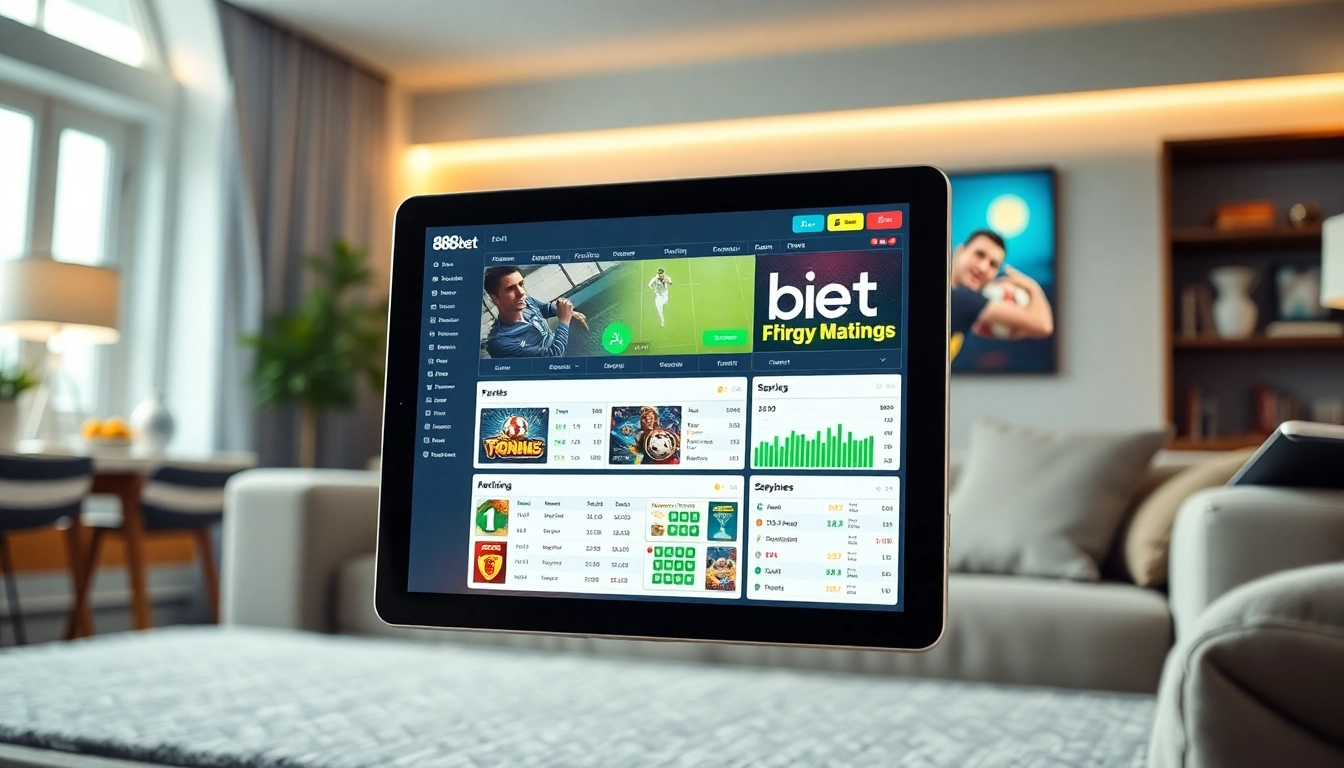Explore 888b.bet with a modern online betting interface in a cozy setting.