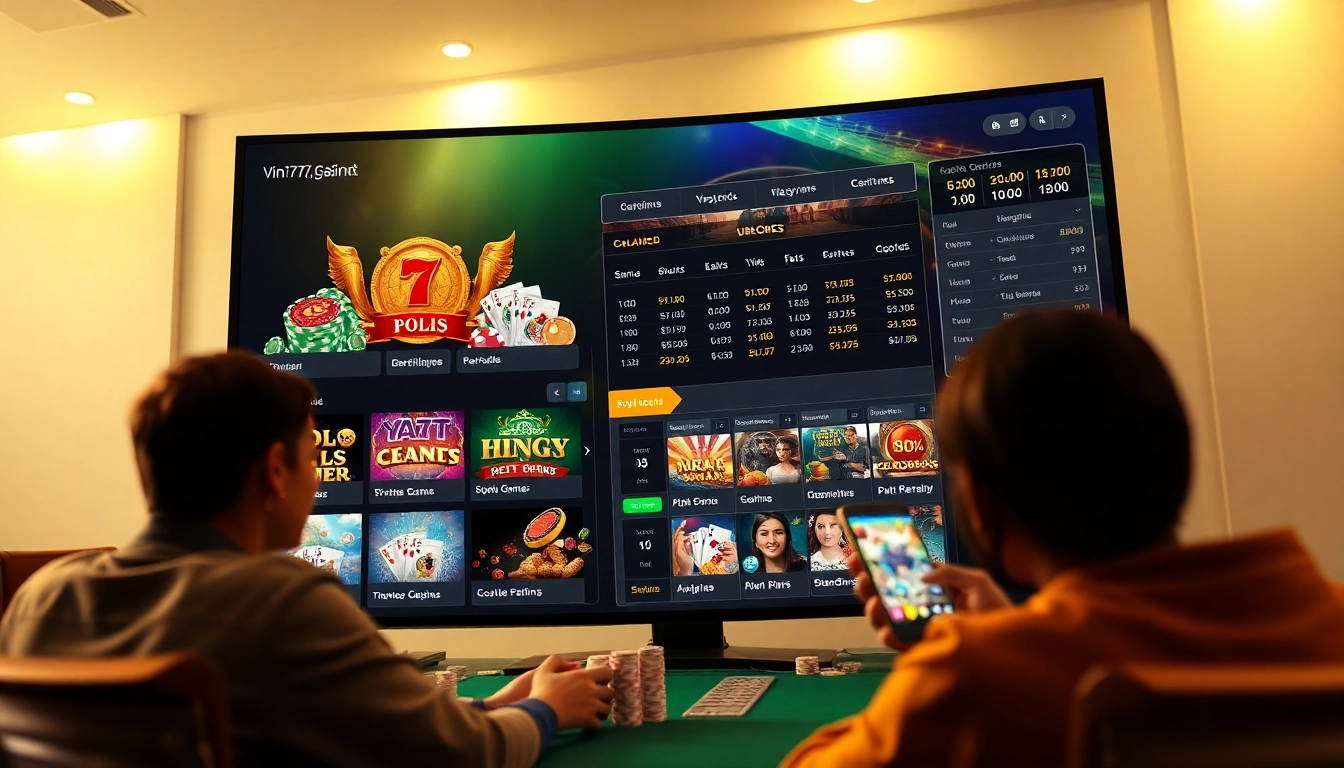 Experience the excitement of online betting at vin777.gb.net with a modern casino interface and engaged players.