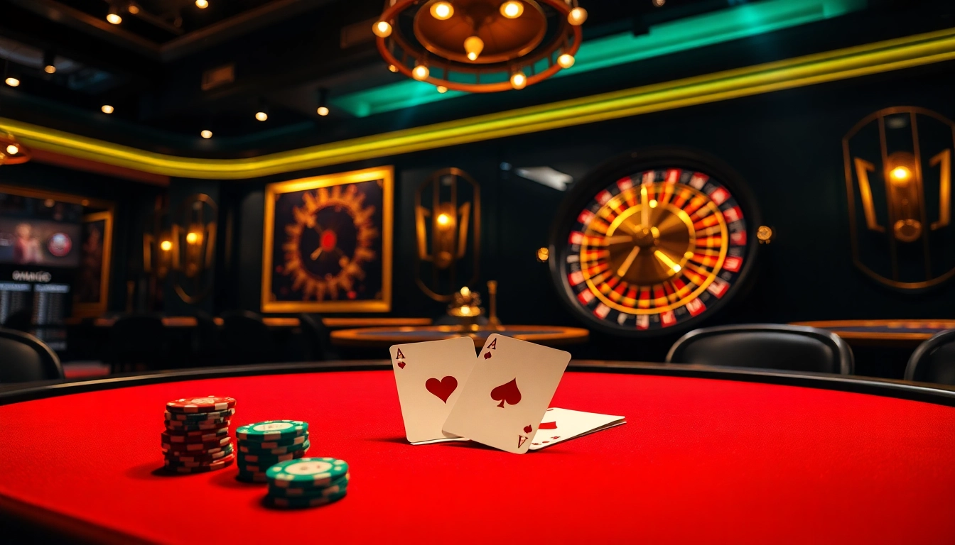 Experience dynamic gambling action at 888vnd com with vibrant poker chips and a spinning roulette wheel.