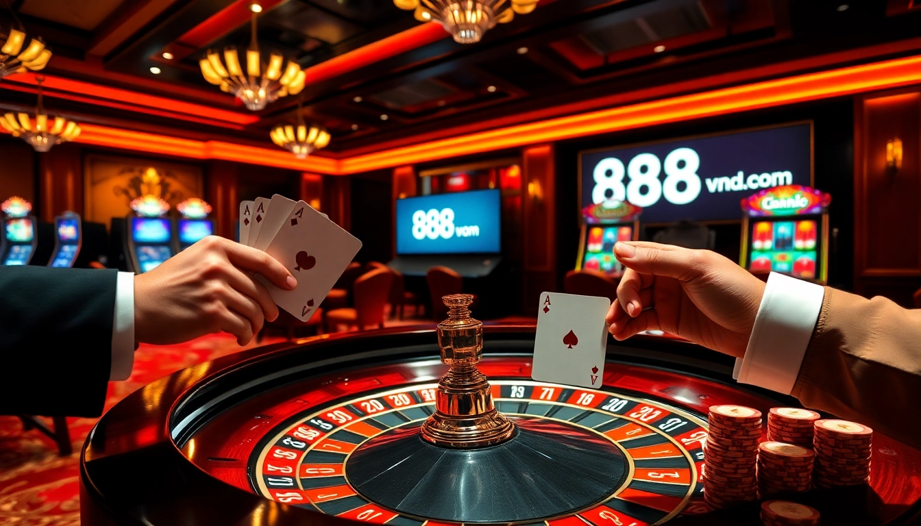 Experience the thrill of winning at 888vnd com with roulette, poker, and vibrant casino atmosphere.